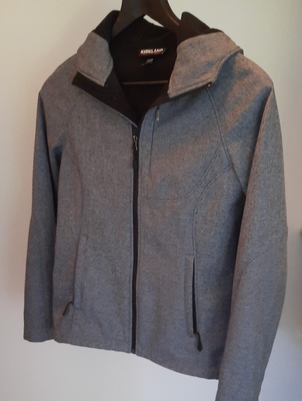 Kirkland Signature Men's Heather Gray Lightweight Full-Zip Jacket